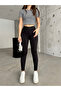 Black High Waist Lycra Ankle Length Skinny Jeans - 4
