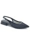 Feles Lace Detailed Short Heeled Open Back Women's Ballerina Shoes Black - 3