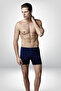 Men's Black-Navy Blue Hidden Waist Elastic 2-Piece Slip Boxed 9010400003800000