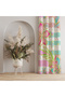 Vibrant Floral Pattern Background Curtain – Energetic and Elegant Atmosphere 140X260 cm Single Wing - 2