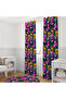 Flower & Butterfly Patterned Background Curtain – Vibrant & Elegant Touch 140X260 cm Single Wing - 2