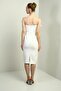 Women's 3D Floral Detailed Underwire Corset Midi Dress - 4
