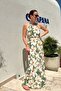 Diana Strappy Viscose Long Dress - 4