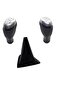 Renault Clio 4 5 Advance Gear Shift Knob Matte Chrome Detailed and Gaiter Set