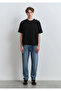 Crew Neck Black Basic T-Shirt Loose Fit / Loose Relaxed Fit 0612518 -900 - 4