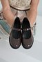 Women's Brown Patent Leather Strappy Loafer Ballet Shoes 2.5cm Byndlfrk11 - 4