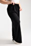 Women's Elastic Waist Plus Size Palazzo Trousers - 7