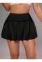 Black Darkalıp High Waist Full Coverage Leggings Swim Shorts Skirt Suitable for Lady Beach and Sports
