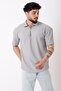 Striped Collar Half Zipper Oversize T-Shirt Stu-2473_30464 - 2