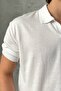 Men's Oversize Cotton Polo Neck Knitwear T-Shirt - 6