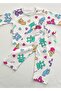 Baby Pajama Set Colorful Teddy Bear Pattern 100% Cotton Newborn Kids Pajamas - 2