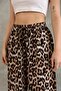 Women Viscosa Cotton Leopard Pattern Pants - 8