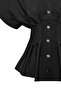 Low Sleeve Waist Fitted Pleated Poplin Shirt - 7