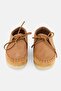 Women Standard Weaver Tie Suede Shoes, Tan - 2