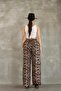 Women Viscosa Cotton Leopard Pattern Pants - 5