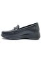 32690 Zn Leather Comfort Casual Women's Shoes Black - 3