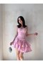 Rochie Mini BİLLY 2302 - Roz