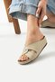 Women's Comfort Model Daily Comfortable Short Heeled Anatomical Mother Middle Age Young Indoor Slippers - 5