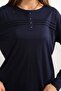 Lifera Pearl Detailed Combed Cotton Mother Blouse, Large Size - 7