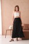 Women's Crash Fabric Ruched Long Skirt Slim Fit Daily Trend Summer Skirt - 4