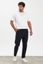 New Season Men's Skinny Leg Jogger Pants with Elastic Waist - 5