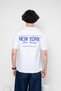 Nyc Manhattan Printed Oversize Unisex White Tshirt