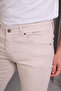 Men's Cream Slim Fit Pants - 5