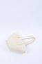 Cream Shk124 Faux Leather, Lined, Zippered, Single Compartment Hand, Arm and Shoulder Bag - 7