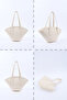 Cream Shk124 Faux Leather, Lined, Zippered, Single Compartment Hand, Arm and Shoulder Bag - 8