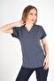 Unisex Bronze Star Patterned Doctor Nurse Hospital Cook Scrubs Single Top Uniform - 3