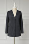Women's Mother Thin Combed Cotton Seasonal Short Model Pocket Buttoned Front Jacket Short Cardigan - 2