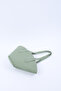 Mint Green Shk124 Faux Leather, Lined, Zippered, Single Compartment Hand, Arm and Shoulder Bag - 7