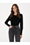 Black Slim Fit Crew Neck Basic Sweater 50310735-Vr046