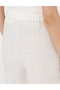 White Loose Fit Linen Trousers 50301229-Vr013 - 6