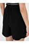 Black Comfort Fit Linen Bermuda Shorts 50306492-Vr046 - 6