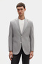 Ds Damat Regular Fit Gray Plain Fabric Jacket - 7