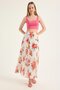 Large Flower Motif Skirt