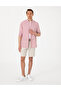 Pomegranate Flower 100% Linen Striped Regular Fit Long Sleeve Shirt 50304531-Vr239 - 4