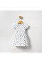- Comfortable Use Flower Patterned Girl's Summer Combed Cotton Dress - Breathable Lycra Fabric - 3