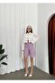 Blue Striped Pattern Shorts - 6