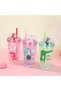 Crocodile Cup with Light and Straw, 450 Ml, Frosted and Lid, Red, 20X8 - 5