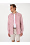 Pomegranate Flower 100% Linen Striped Regular Fit Long Sleeve Shirt 50304531-Vr239 - 3