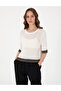 Ecru Regular Fit Knitwear T-Shirt 50306558-Vr019 - 3