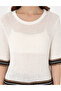 Ecru Regular Fit Knitwear T-Shirt 50306558-Vr019 - 6