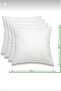 45X45 Silicone Throw Pillow Inner Cushion - Set of 4 350 Gr Material - 3