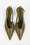 Women's Luna Oil Green Skin Stiletto - 5