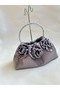 Satin Rose Portfolio Evening Dress Handbag - 2