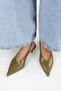Women's Luna Oil Green Skin Stiletto - 4