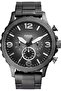 Nate Men's Watch with Oversized Chronograph Watch Dial and Stainless Steel or Leather Band