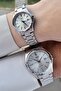 Metallic Color Lover Couple Wrist Watch - 2
